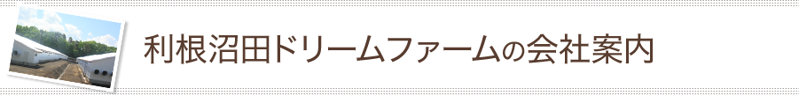 利根沼田ドリームファームの会社案内