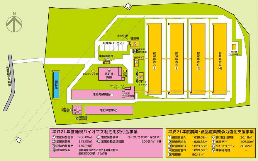 利根沼田ドリームファーム農場案内図